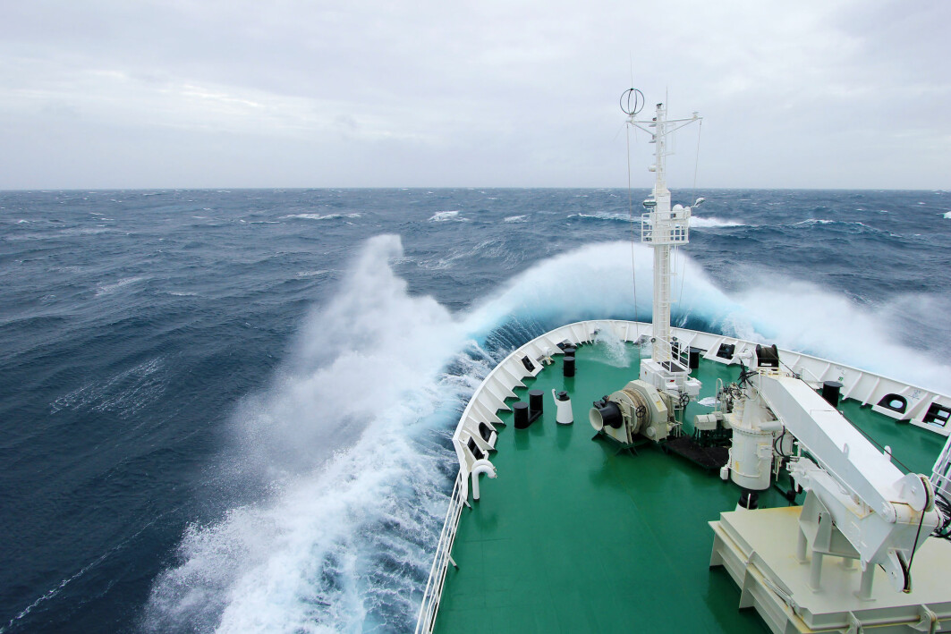 Big ships are designed to handle heavy seas, but it's important to be able to anticipate what will happen with waves. Big ships are designed to handle heavy seas, but it's important to be able to anticipate what will happen with waves.
