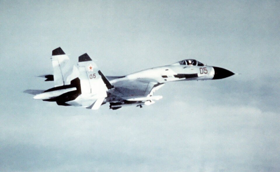 Sukhoi SU-27, kodenavn Flanker (Foto: US. Department of Defence, Wikimedia Commons)