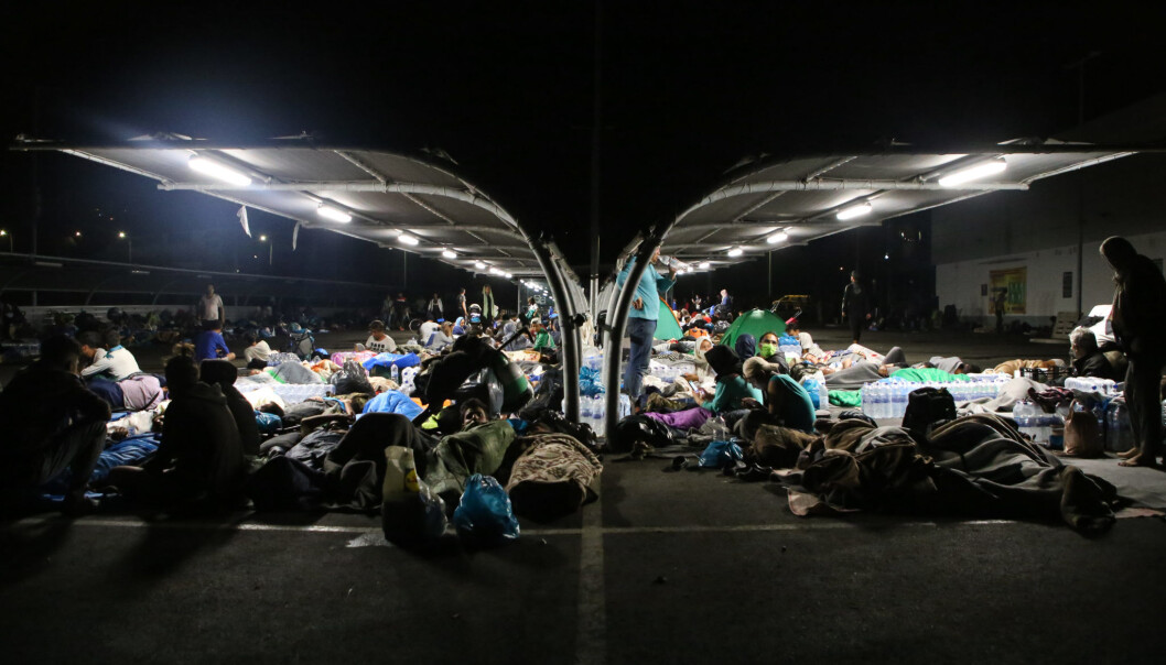 People sleeping rough after Moria camp burned down. On the night of Tuesday 8 September 2020, a large fire engulfed the Moria camp, Europe’s largest refugee camp on the island of Lesbos in Greece. More than 12,000 people became homeless as the fires destroyed both parts of the official camp and the tents in the over-spill areas surrounding the camp. People sleeping rough after Moria camp burned down. On the night of Tuesday 8 September 2020, a large fire engulfed the Moria camp, Europe’s largest refugee camp on the island of Lesbos in Greece. More than 12,000 people became homeless as the fires destroyed both parts of the official camp and the tents in the over-spill areas surrounding the camp.