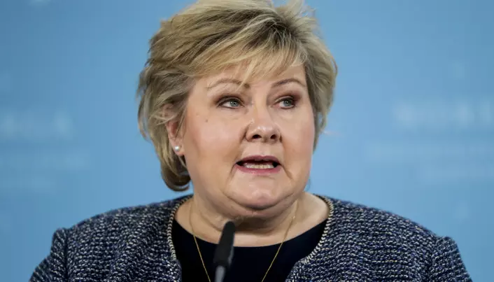 Statsminister Erna Solberg, partileder i Høyre.