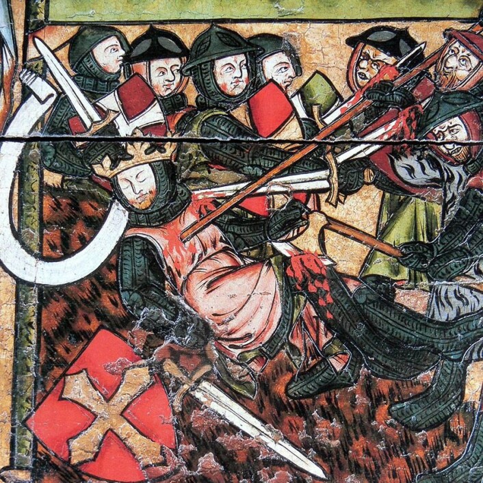 Mytene rundt Olav den Helliges liv og død er nok ikke nødvendigvis 100 prosent historisk korrekte. De var allikevel svært viktige for byggingen av nasjonen Norge. Her fra Olavsfrontalet i Nidarosdomen. Mytene rundt Olav den Helliges liv og død er nok ikke nødvendigvis 100 prosent historisk korrekte. De var allikevel svært viktige for byggingen av nasjonen Norge. Her fra Olavsfrontalet i Nidarosdomen.