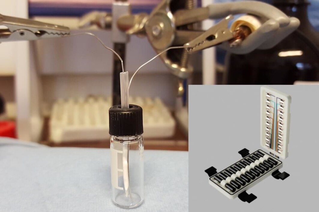 Før og no: Elektromembranekstrasjon med holfilter. Innfelt: løysing med flat membran som er på veg ut i marknaden. Før og no: Elektromembranekstrasjon med holfilter. Innfelt: løysing med flat membran som er på veg ut i marknaden.