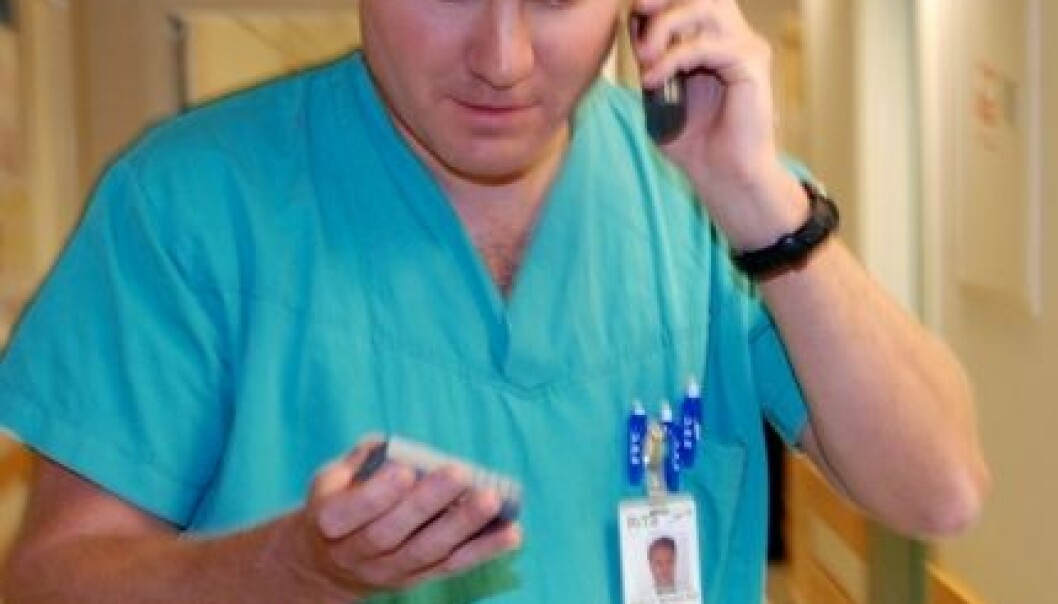 Mobiltelefon er en plage for både leger og pasienter