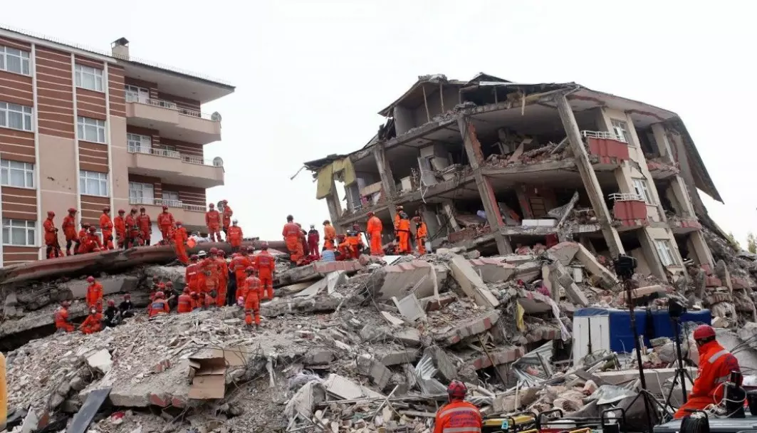 Collapsed house following an earthquake in Van, Turkey on 25 October 2011. 604 people died.