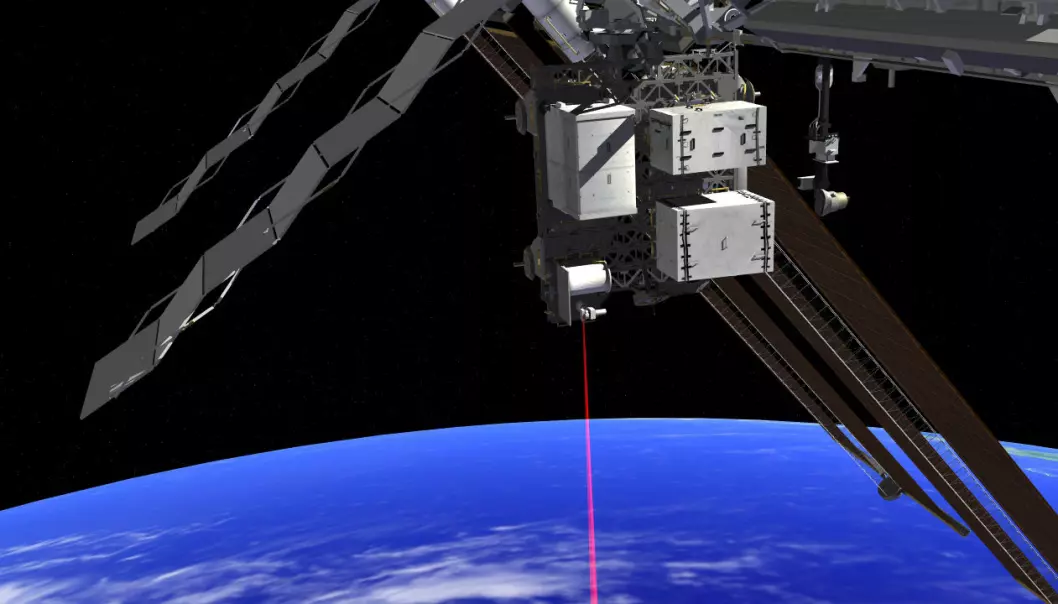 Video og laser fra romstasjonen