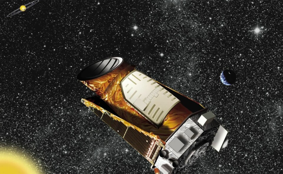 Illustrasjon av Kepler-satelitten. (Foto: (Illustrasjon: NASA/Ames/JPL-Caltech))