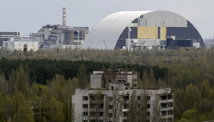 Dette bildet av Tsjernobyl er fra 2016, og viser den store beskyttelseskuppelen som er bygget over reaktoren hvor ulykken skjedde. Den står nå ferdig Dette bildet av Tsjernobyl er fra 2016, og viser den store beskyttelseskuppelen som er bygget over reaktoren hvor ulykken skjedde. Den står nå ferdig