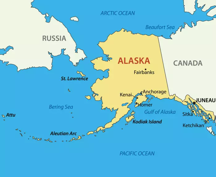 Området mellom Alaska og Russland, som heter Beringstredet, har ikke alltid vært et hav. Helt til omtrent 10 000 år siden var det mulig å gå fra Asia til Amerika. Mange mener det er sånn de første menneskene også kom til Nord-Amerika. Nå mener forskerne at nebbdinosaurene også kom fra Asia til Amerika på denne veien.