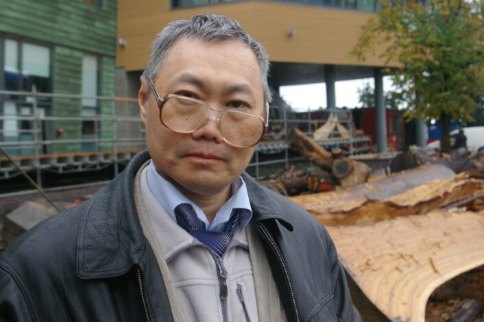Koreansk-russiske Nikolaj Khan synes vikingene hadde mange imponerende tekniske løsninger. (Foto: Bjørnar Kjensli) Koreansk-russiske Nikolaj Khan synes vikingene hadde mange imponerende tekniske løsninger. (Foto: Bjørnar Kjensli)