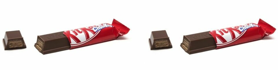 Én KitKat eller to KitKat? Det var den typen valg deltagerne i den svenske studien ble bedt om å gjøre. Med lite søvn ønsket deltagerne seg mer snacks. (Foto: Afrank99/Wikimedia Creative Commons)