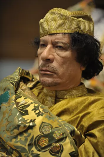 Selv om regimer faller og ledere går er vi ikke nødvendigvis kvitt patriarkatet, mener Naguib. Her er Muammar al-Gaddafi, som ble drept av opprørere under revolusjonen i Libya tidligere i år. (Foto: US Navy/2nd Class Jesse B. Awalt/Wikimedia Commons)