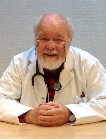 Dansk professor i hvit legefrakk. (Foto: Glostrup Hospital) Dansk professor i hvit legefrakk. (Foto: Glostrup Hospital)