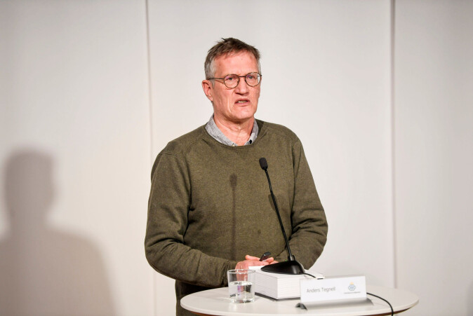 Anders Tegnell som er fagdirektør for Folkehelsemyndighetene i Sverige, har frontet koronapandemien og tiltakene på pressekonferanser. Anders Tegnell som er fagdirektør for Folkehelsemyndighetene i Sverige, har frontet koronapandemien og tiltakene på pressekonferanser.