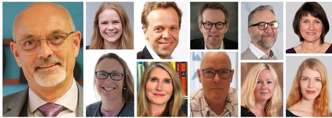 Til venstre: styreleder Jan-Børge Tjäder. Øverst fra venstre: Torill Sommerfelt Ervik fra Universitetet i Bergen, Thomas Evensen fra Norges forskningsråd, Bård Borch Michalsen fra UiT Norges arktiske universitet, Helge Markusson fra Framsenteret, Siw Jakobsen, forskning.no. Nederst fra venstre: Sigrun Høgetveit Berg fra UiT Norges arktiske universitet, Kristel Marie Jæger Skorge fra Kunsthøgskolen i Oslo, Frank Roar Byenstuen fra Sykehuset Innlandet, Gry Alfredsen fra NIBIO og Elise Kjørstad fra forskning.no. Til venstre: styreleder Jan-Børge Tjäder. Øverst fra venstre: Torill Sommerfelt Ervik fra Universitetet i Bergen, Thomas Evensen fra Norges forskningsråd, Bård Borch Michalsen fra UiT Norges arktiske universitet, Helge Markusson fra Framsenteret, Siw Jakobsen, forskning.no. Nederst fra venstre: Sigrun Høgetveit Berg fra UiT Norges arktiske universitet, Kristel Marie Jæger Skorge fra Kunsthøgskolen i Oslo, Frank Roar Byenstuen fra Sykehuset Innlandet, Gry Alfredsen fra NIBIO og Elise Kjørstad fra forskning.no.
