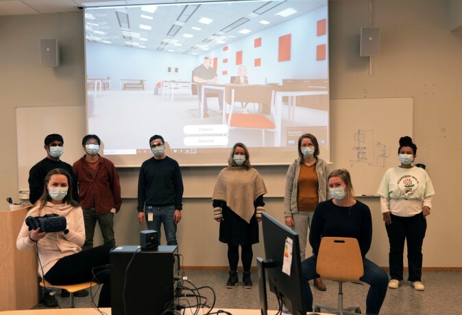 Prosjektdeltakere fra de forskjellige fakultetene på høgskolen og to studentrepresentanter. Prosjektdeltakere fra de forskjellige fakultetene på høgskolen og to studentrepresentanter.