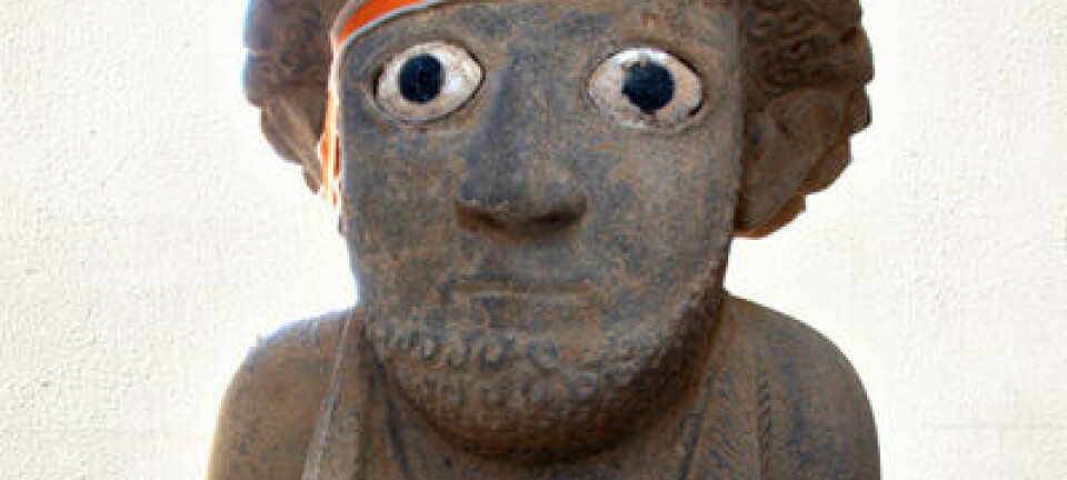 Statue fra Tayinat Archeological Project. Jennifer Jackson/Montasje: Forskning.no
