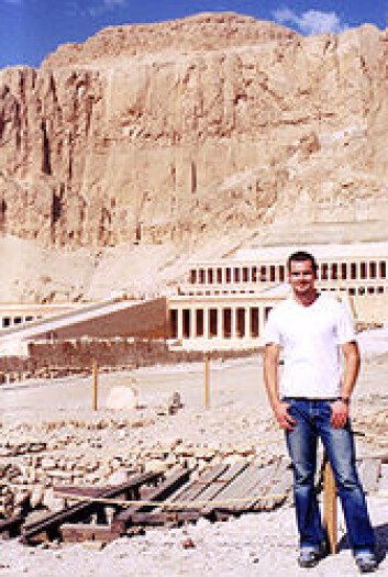 "Anders Bettum på oppdrag i Egypt." "Anders Bettum på oppdrag i Egypt."