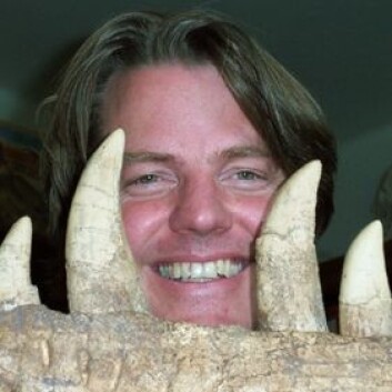 Jørn Hurum i tennene på en Tyrannosaurus. Jørn Hurum i tennene på en Tyrannosaurus.