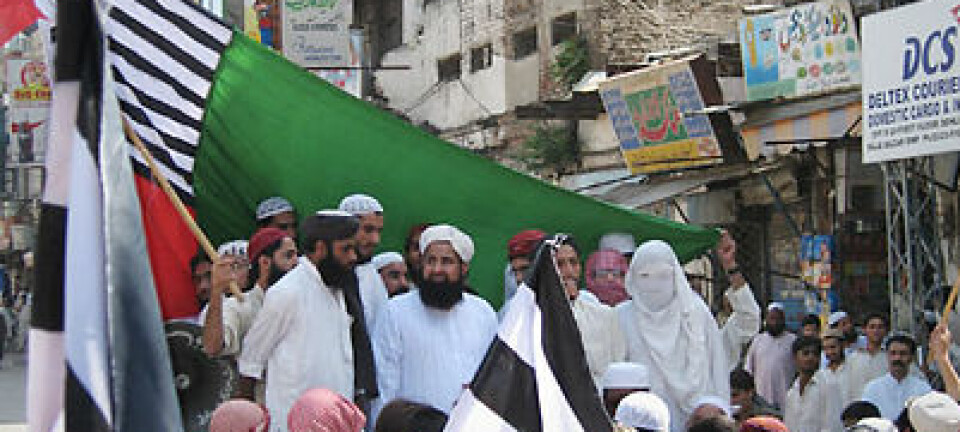Islamister som demonstrerer mot myndighetene i 2007. (Foto: David Hansen)