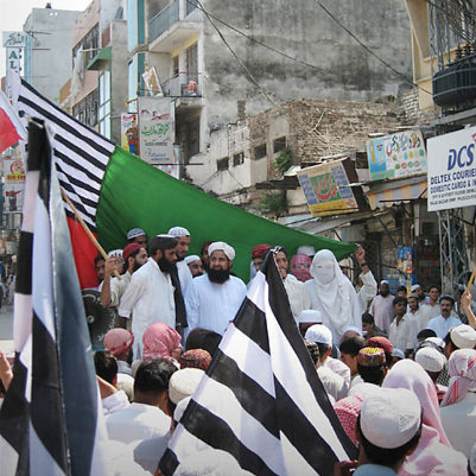 Islamister som demonstrerer mot myndighetene i 2007. (Foto: David Hansen)
