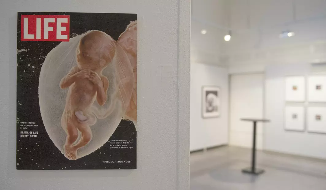 I 1965 ble et fotografi av et foster inne i mors mage publisert på forsiden av tidsskriftet Life. «Romfareren» ble det kalt. Fotografen Lennart Nilsson stiller her ut på Galleri Kontrast i Stockholm.