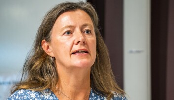 Kari Olrud Moen i Høyre, her i en debatt i 2020. Kari Olrud Moen i Høyre, her i en debatt i 2020.