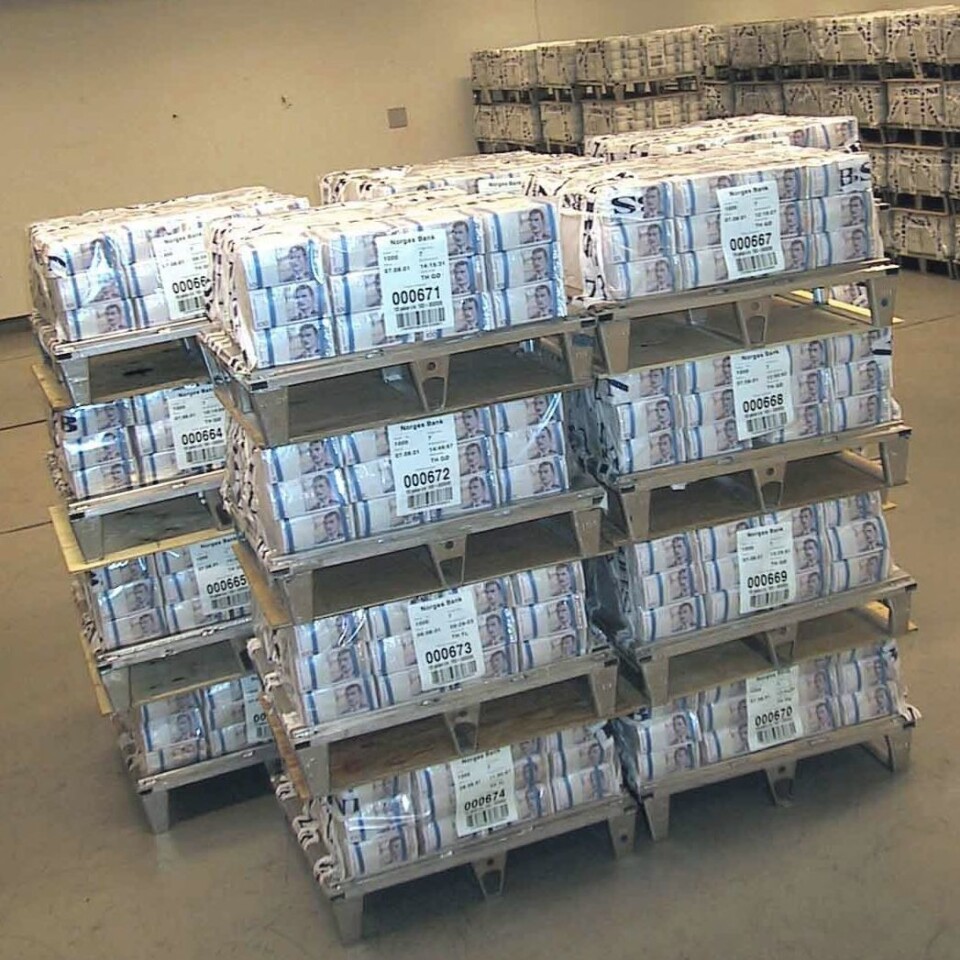 Én milliard kroner. (Foto: Norges Bank)