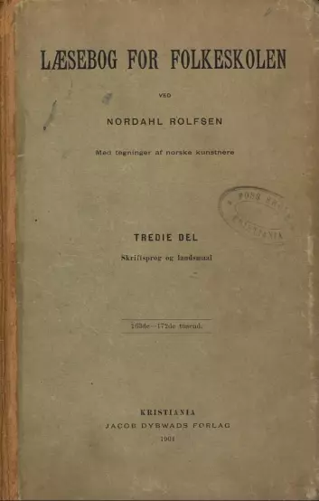 Læsebog for Folkeskolen av Nordahl Rolfsen.