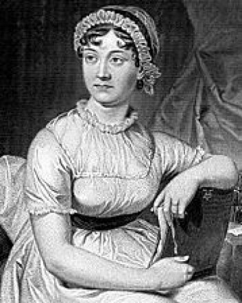 "Jane Austen ble tegnet av søsteren Cassandra. Dette er en gjentegning fra 1873. (Kilde: Wikimedia Commons)" "Jane Austen ble tegnet av søsteren Cassandra. Dette er en gjentegning fra 1873. (Kilde: Wikimedia Commons)"