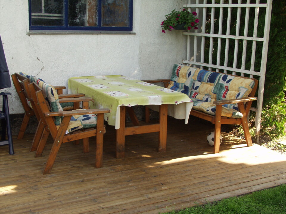 'En typisk norsk terrasse.'