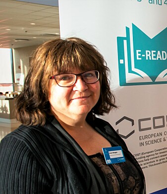 – Langlesing er under press, og det er den typen lesing som er aller best for å utvikle gode leseferdigheter, advarer Anne Mangen. – Langlesing er under press, og det er den typen lesing som er aller best for å utvikle gode leseferdigheter, advarer Anne Mangen.