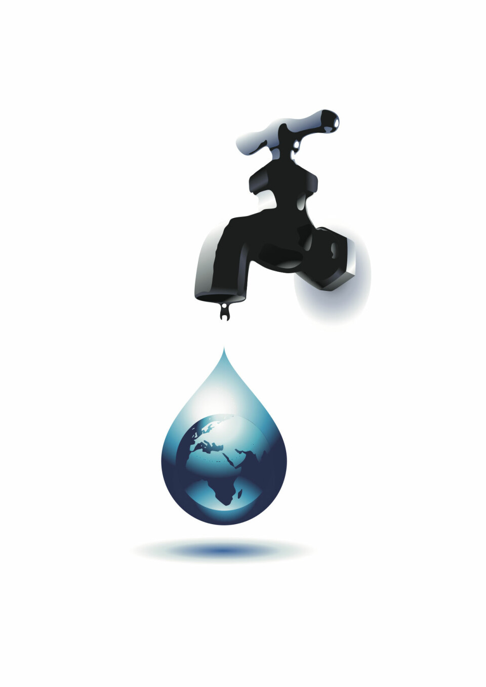 Rent vann er en knapp ressurs mange steder i Afrika. (Illustrasjon: Shutterstock)