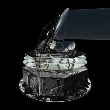 Romteleskopet Planck. (Illustrasjon: ESA) Romteleskopet Planck. (Illustrasjon: ESA)