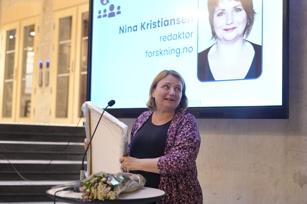 Nina Kristiansen er forskningsjournalistikkens fremste vaktbikkje, skriver juryen i sin begrunnelse for kåringen til årest meningsbærer. Nina Kristiansen er forskningsjournalistikkens fremste vaktbikkje, skriver juryen i sin begrunnelse for kåringen til årest meningsbærer.