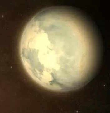 "- I fremtiden vil det bli lettere å undersøke små, jordliknende planeter som denne, Gliese 581c. (Foto: Wikimedia Commons)"