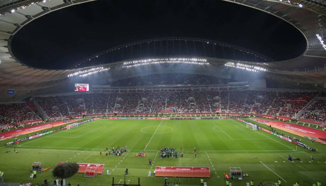 Fotball-VM i Qatar er omstridt, blant annet med tanke på rettighetene til alle gjestearbeiderne som bygger anleggene. Her fra Khalifa stadion i Doha. Fotball-VM i Qatar er omstridt, blant annet med tanke på rettighetene til alle gjestearbeiderne som bygger anleggene. Her fra Khalifa stadion i Doha.