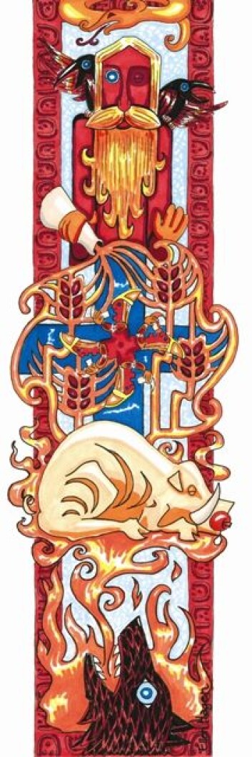 (Illustrasjon: Ellen Hagen, Arkeologisk museum, UiS) (Illustrasjon: Ellen Hagen, Arkeologisk museum, UiS)