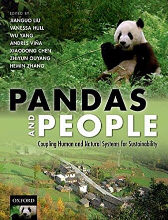 Professor Jianguo Liu’s efforts are wide ranging. He was one of the authors of a book about the relationship between pandas and people. Professor Jianguo Liu’s efforts are wide ranging. He was one of the authors of a book about the relationship between pandas and people.