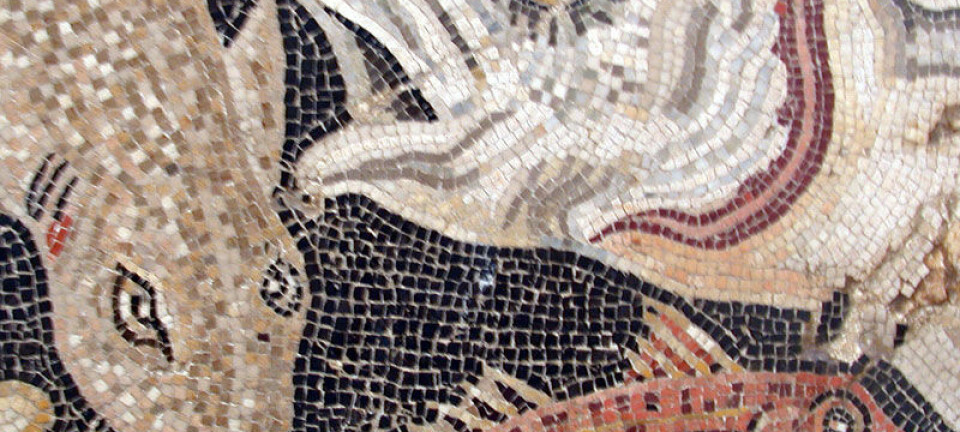 Romers mosaikk av fisk. (Foto: Wikimedia Commons)