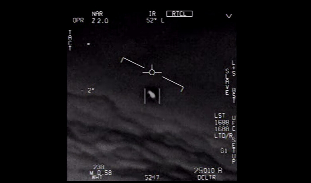 Bildet er hentet fra en video som ble tatt av amerikanske jagerpiloter i 2015. Bildet er hentet fra en video som ble tatt av amerikanske jagerpiloter i 2015.