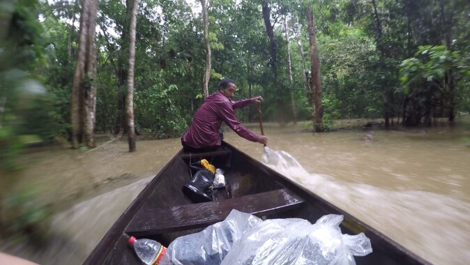 Getting from A to B in the Amazon during rainy season often requires a canoe. Getting from A to B in the Amazon during rainy season often requires a canoe.
