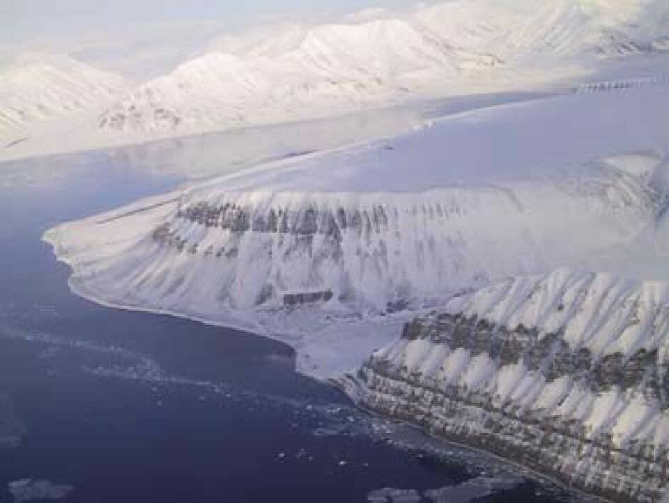 Utenfor Longyearbyen på Svalbard. Foto: KSAT