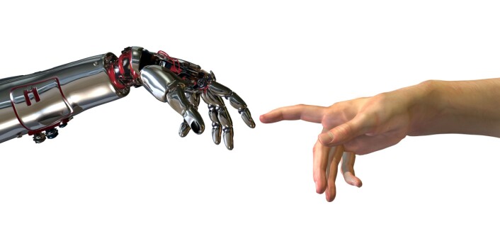 I fremtiden vil elektriske signaler direkte fra nerveceller i hjernen kunne brukes til å styre robotarmer som erstatter dagens proteser. Foto: Shutterstock I fremtiden vil elektriske signaler direkte fra nerveceller i hjernen kunne brukes til å styre robotarmer som erstatter dagens proteser. Foto: Shutterstock