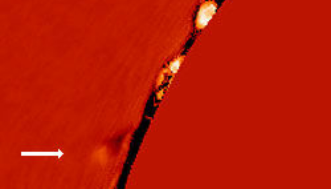 Komet kræsjet i sola