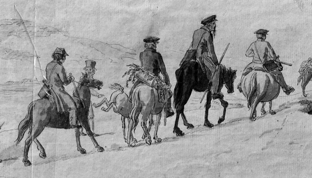 De norske hestene for 200 år siden var ofte små og sterke. De norske hestene for 200 år siden var ofte små og sterke.