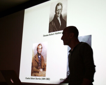 Thomas Malthus' modeller er i Darwin-året ofte nevnt som en historisk inspirasjon for evolusjonslæren. (Foto: Asle Rønning) Thomas Malthus' modeller er i Darwin-året ofte nevnt som en historisk inspirasjon for evolusjonslæren. (Foto: Asle Rønning)