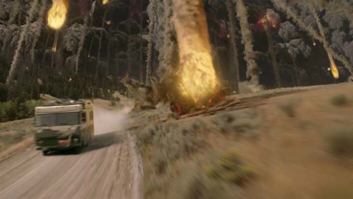 Fra en scene i filmen "2012". (Illustrasjon: Walt Disney Studios Motion Pictures Norway) Fra en scene i filmen "2012". (Illustrasjon: Walt Disney Studios Motion Pictures Norway)