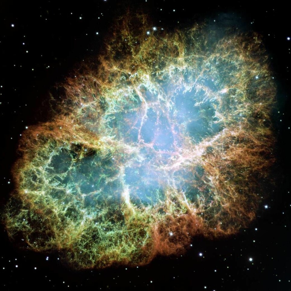 Crab Nebula er en av de mest kjente supernovaene.