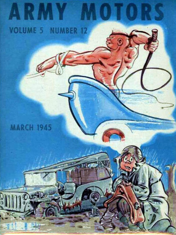 Forside av Army Motors, med John Dope, tegnet av William "Will" Eisner (Bilde: U.S. Army) Forside av Army Motors, med John Dope, tegnet av William "Will" Eisner (Bilde: U.S. Army)