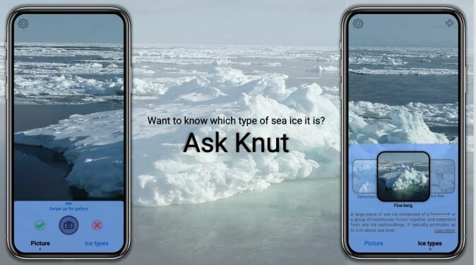 Here’s what the working prototype of 'Ask Knut' looks like.